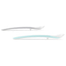 Skip Hop Easy Feed Two Spoon Set, Grey & Soft Teal Image 2
