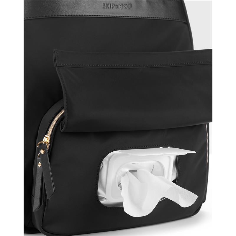 Skip Hop - Envi Luxe Backpack Diaper Bag, Black Image 11