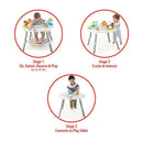 Skip Hop Explore and More Baby's View 3-Stage Activity Center, White Image 4