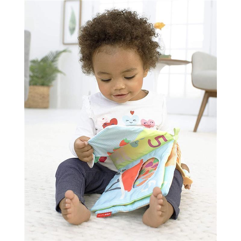 Skip Hop Farmstand Soft Activity Book, Interactive Baby Book, Baby Fabric Cloth Book Toy Image 5