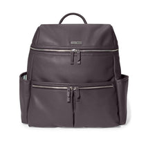 Skip Hop - Flatiron Backpack- Raisin Faux Leather Image 1