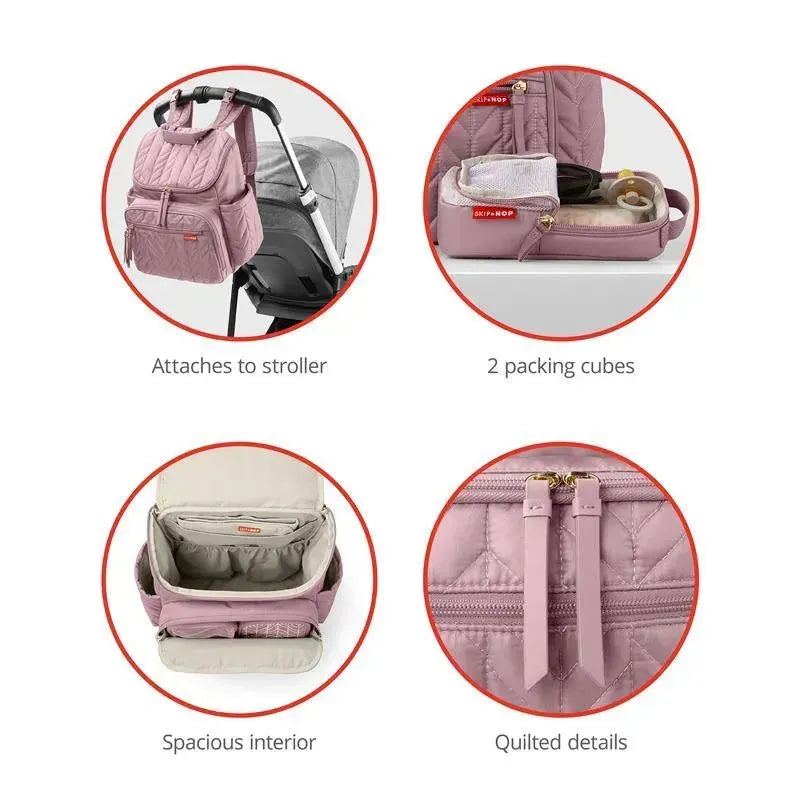 Skip Hop Forma Diaper Backpack, Mauve Mist - Main Image