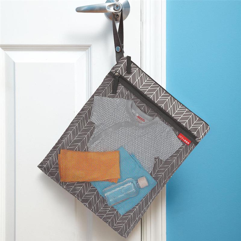 Skip Hop - Grab & Go Wet/Dry Bag, Grey Feather Image 4