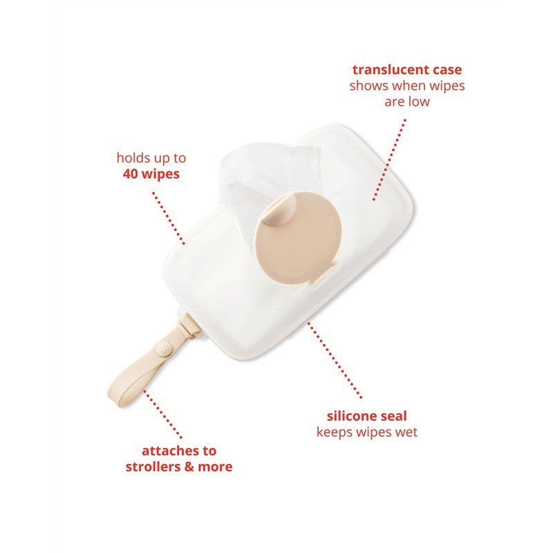 Skip Hop Grab & Go Wipes Case - Oat Image 3