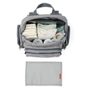 Skip Hop Luna Diaper Bag Backpack with Portable Changing Pad, Heather Grey Image 2