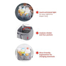Skip Hop - Nursery Style Light Up Diaper Caddy, Oat Image 4