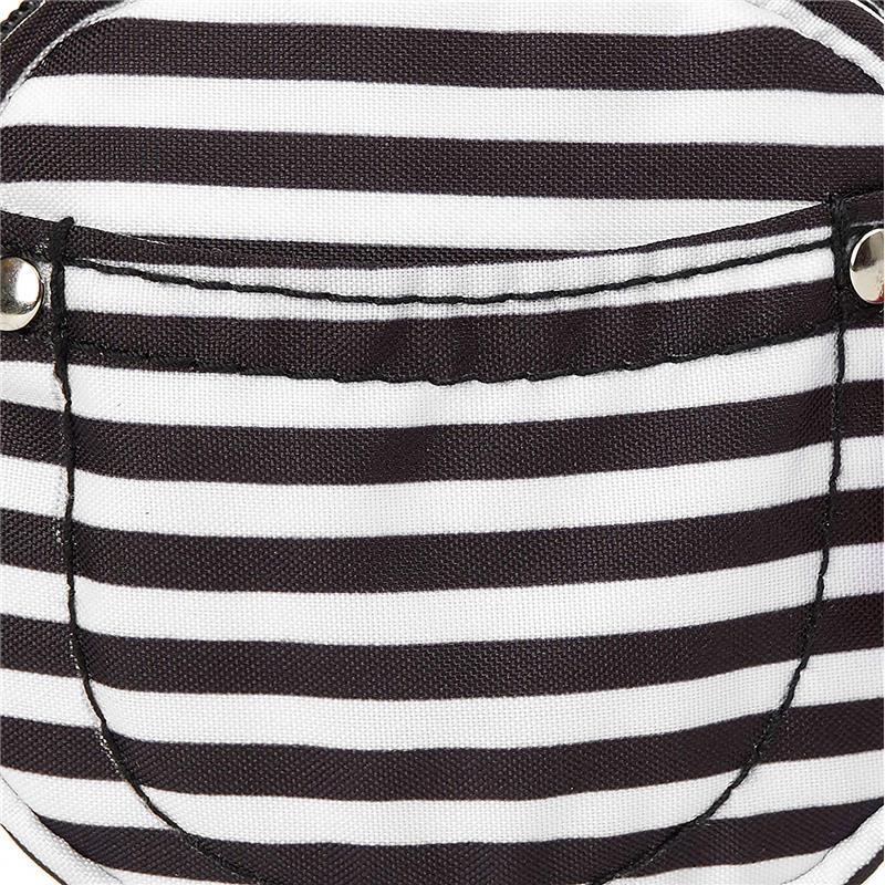 Skip Hop Pacifier Pocket, Black/White Stripe Image 3