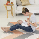 Skip Hop Playspot Geo Foam Floor Tile Mat, Grey/Peach Image 5