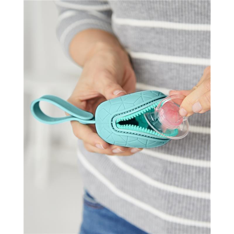 Skip Hop Silicone Pacifier Holder Teal Image 2