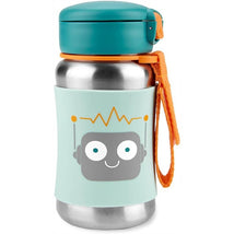 Skip Hop Spark Style Stainless Steel Straw Bottle - Rocket Image 1
