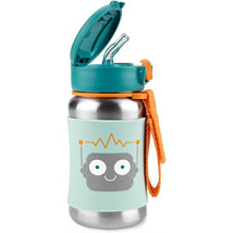 Skip Hop Spark Style Stainless Steel Straw Bottle - Rocket Image 2