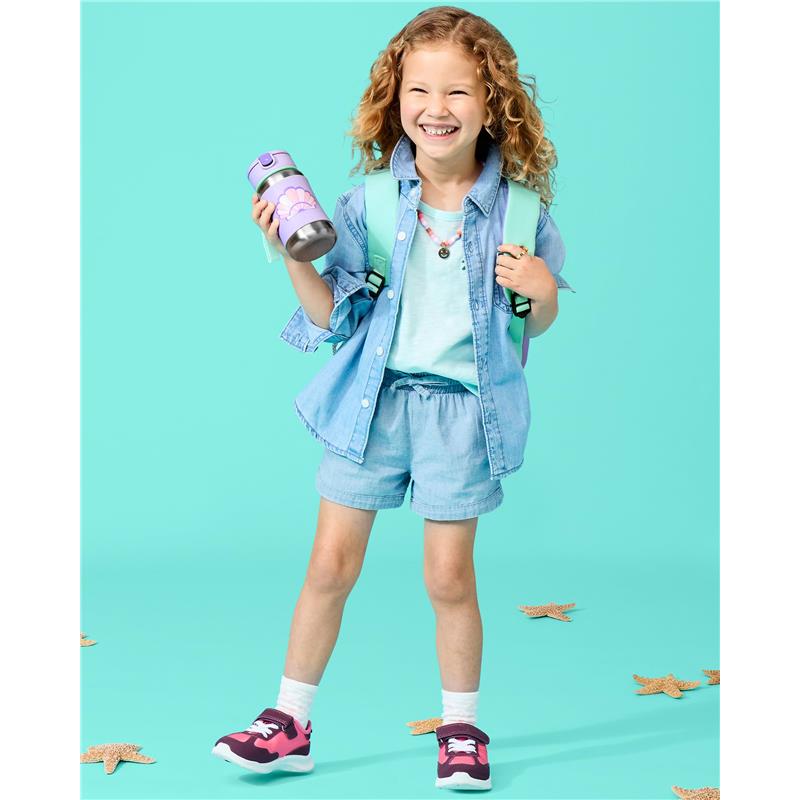 Skip Hop - Spark Style Stainless Steel Straw Bottle Seashell Image 2