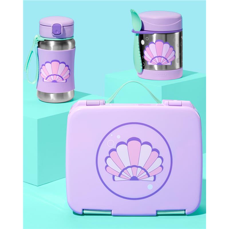 Skip Hop - Spark Style Stainless Steel Straw Bottle Seashell Image 4