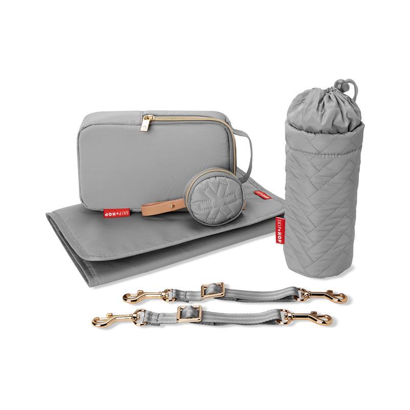 Skip Hop Suite Diaper Bag Backpack Set - 6pc Dove Image 5
