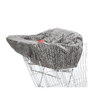 Skip Hop Take Cover Shopping Cart Cover, Grey Feather Image 1