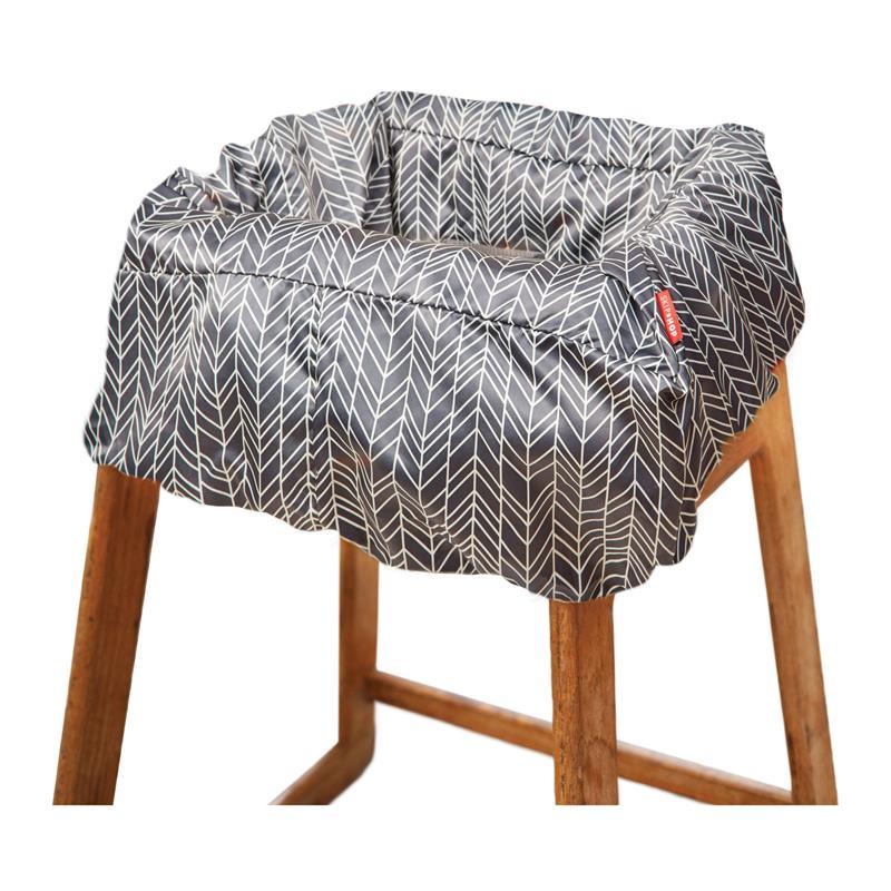 Skip Hop Take Cover Shopping Cart Cover, Grey Feather Image 7