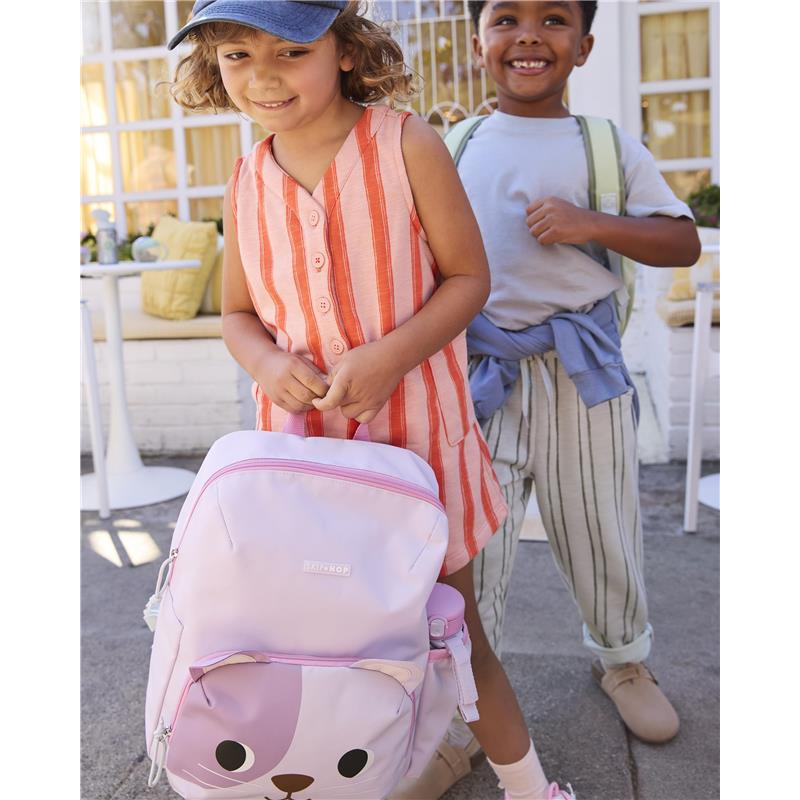 Skip Hop Toddler Backpack with Adjustable Padded Straps, Cat Image 2