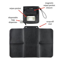Skip Hop Travel Baby Changing Pad with Easy-Clean Surface, Clean Slate Black Image 2