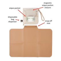 Skip Hop Travel Baby Changing Pad with Easy-Clean Surface, Clean Slate Oat Image 2