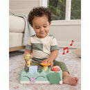 Skip Hop Tummy Time & Seated Play Cause & Effect Developmental Musical Baby Toy with 12 Animal Sounds, Lights, Music and 6 Activities, Geometric Wo Image 2