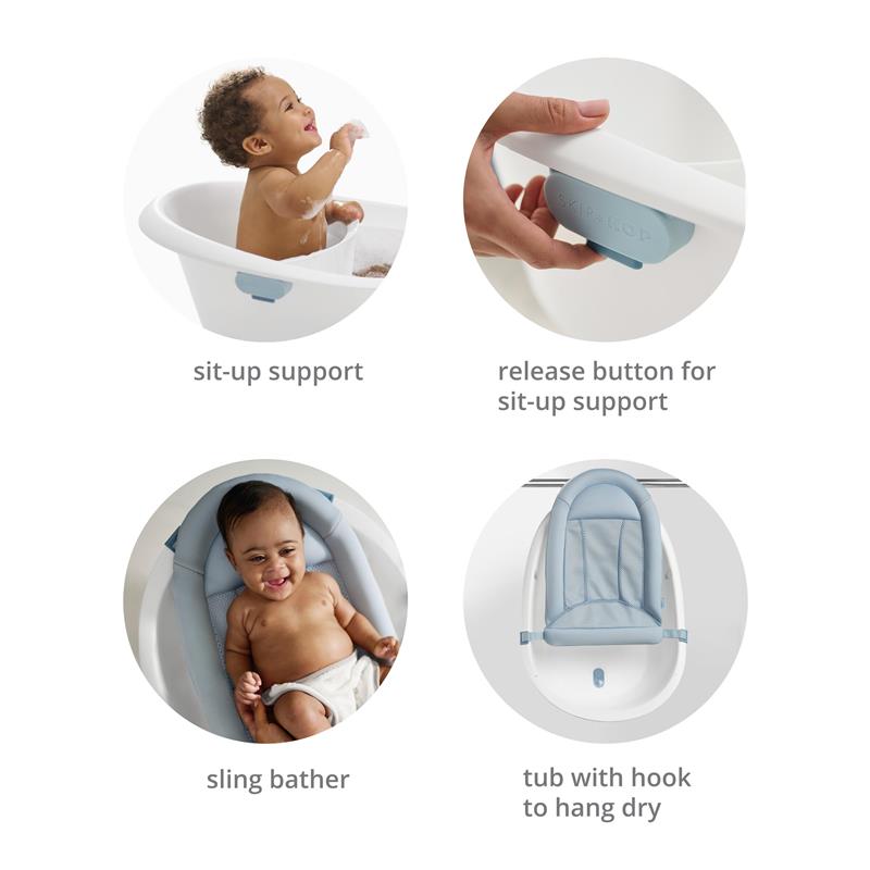 Skip Hop - Wave 4-In-1 Baby Bath Tub Image 7