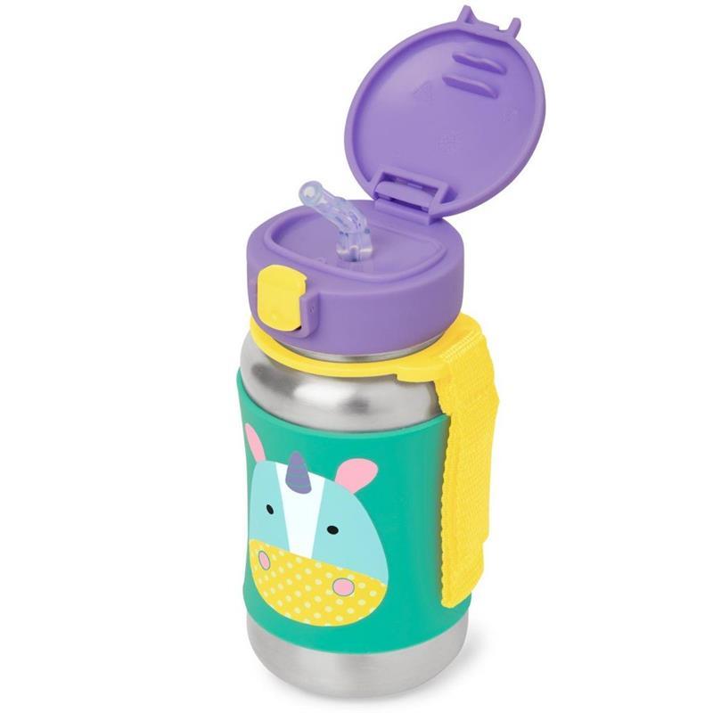 Skip Hop Zoo Insulated Straw Bottle, Unicorn | Skip Hop Thermos Image 2