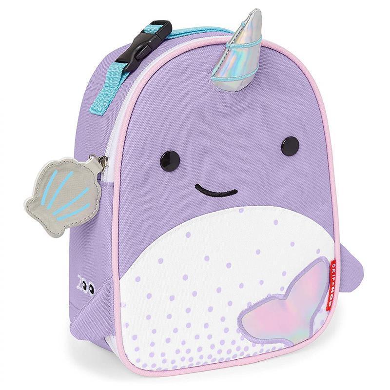Skip Hop Zoo Lunchie Insulated Lunch Bag, Narwhal Image 1