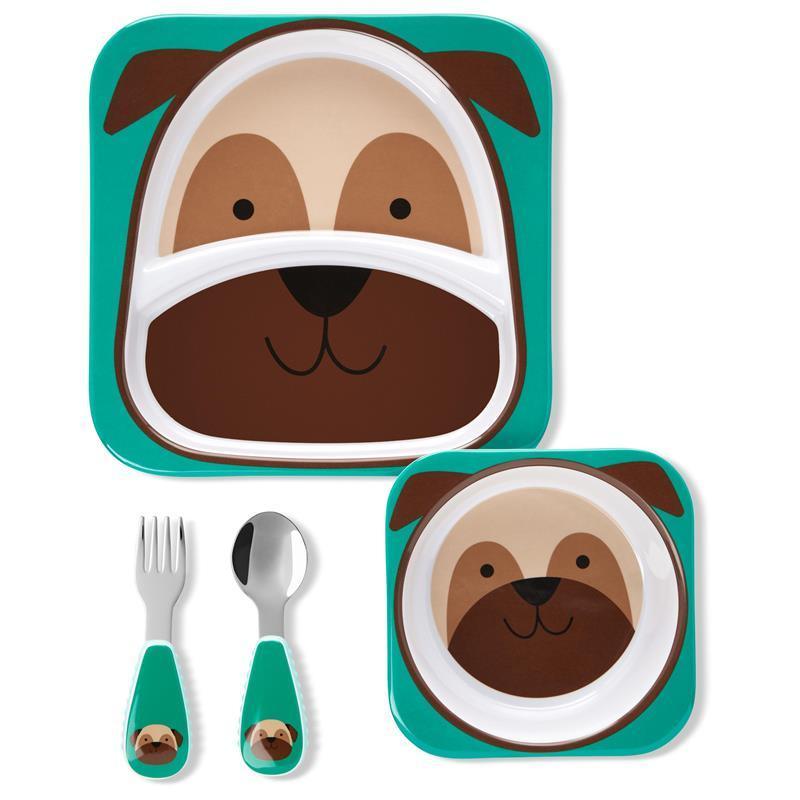 Skip Hop Zoo Mealtime Gift Set, Pug Image 1