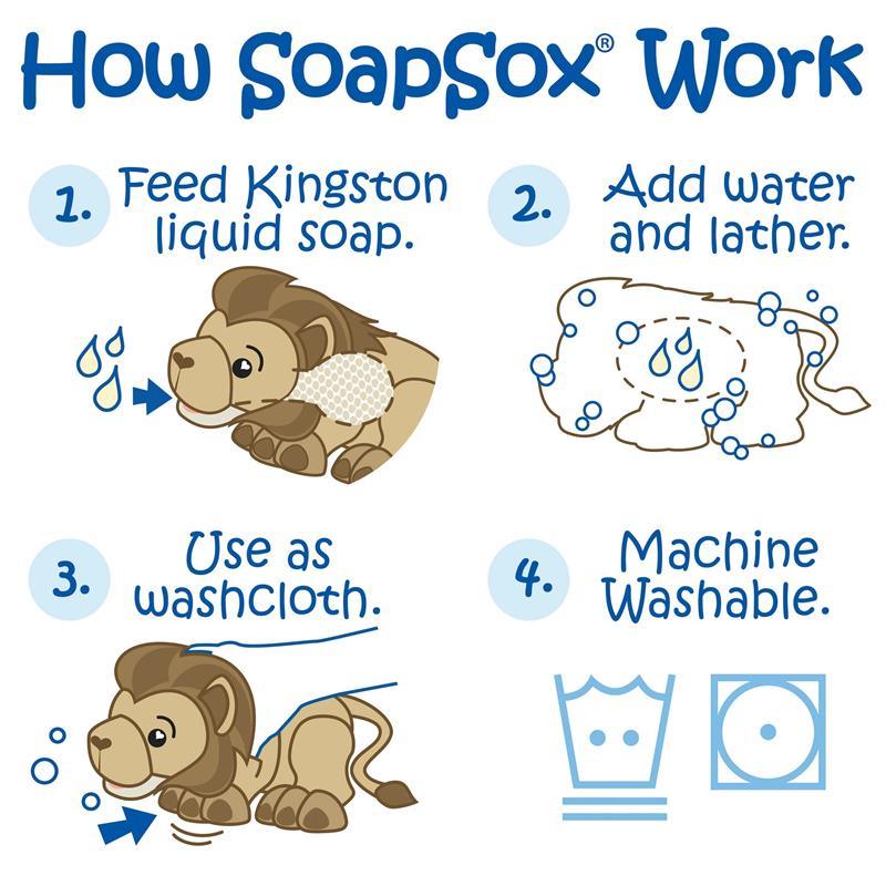 Soap Sox Toy Sponge Kingston The Lion Image 3
