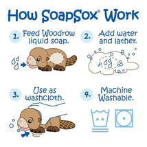 SoapSox Bath Toy Sponge, Woodrow The Beaver Image 3