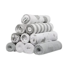 Spasilk 10 Pack Washcloth - Grey Celestial Image 1