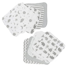 Spasilk 10 Pack Washcloth - Grey Celestial Image 2