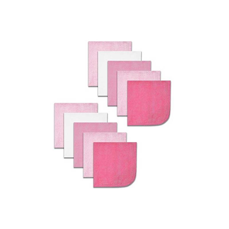 Spasilk - 10 Pack Washcloth Pink Image 3
