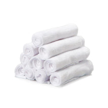 Spasilk 10-Pack Washcloth Set, White Image 1