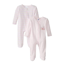 Spasilk Newborn Baby Girl Sleepwear Footies Image 1