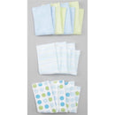 Spasilk Washcloth Set 10-Pack, Blue Dots Image 1