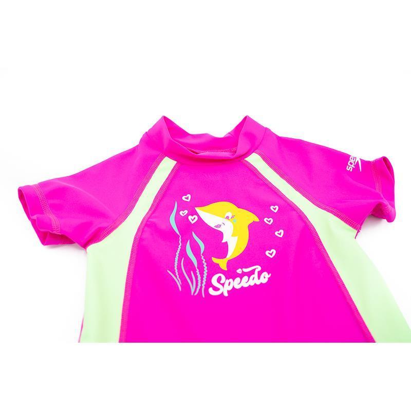 Speedo - Begin To Swim Toddler Unisex Sun Suit, Bright Pink, 2T Image 2
