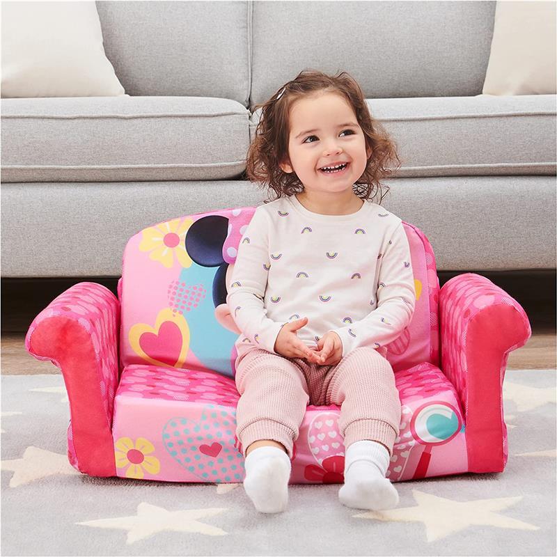 Spin Master - Children's 2-in-1 Flip Open Foam Compressed Sofa, Minnie Mouse Image 4