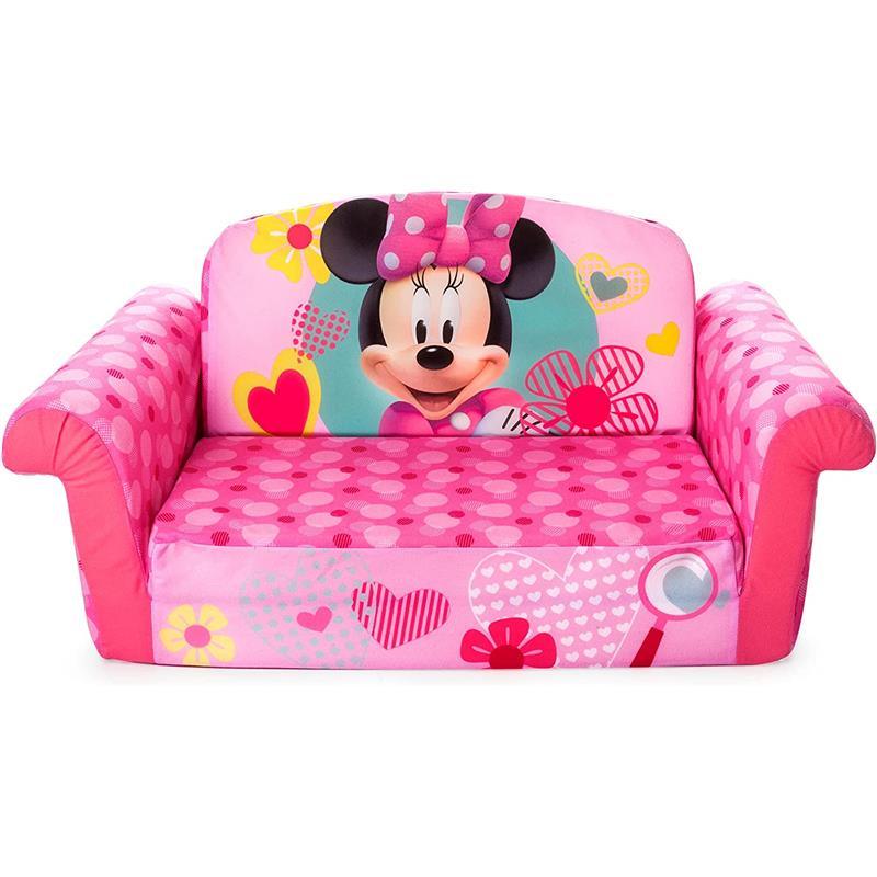 Spin Master - Children's 2-in-1 Flip Open Foam Compressed Sofa, Minnie Mouse Image 5