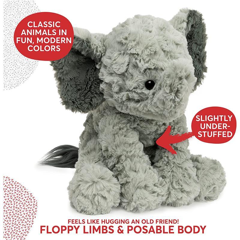 Spin Master - Cozys Collection Bunny Plush Soft Stuffed Animal, Elephant Image 9