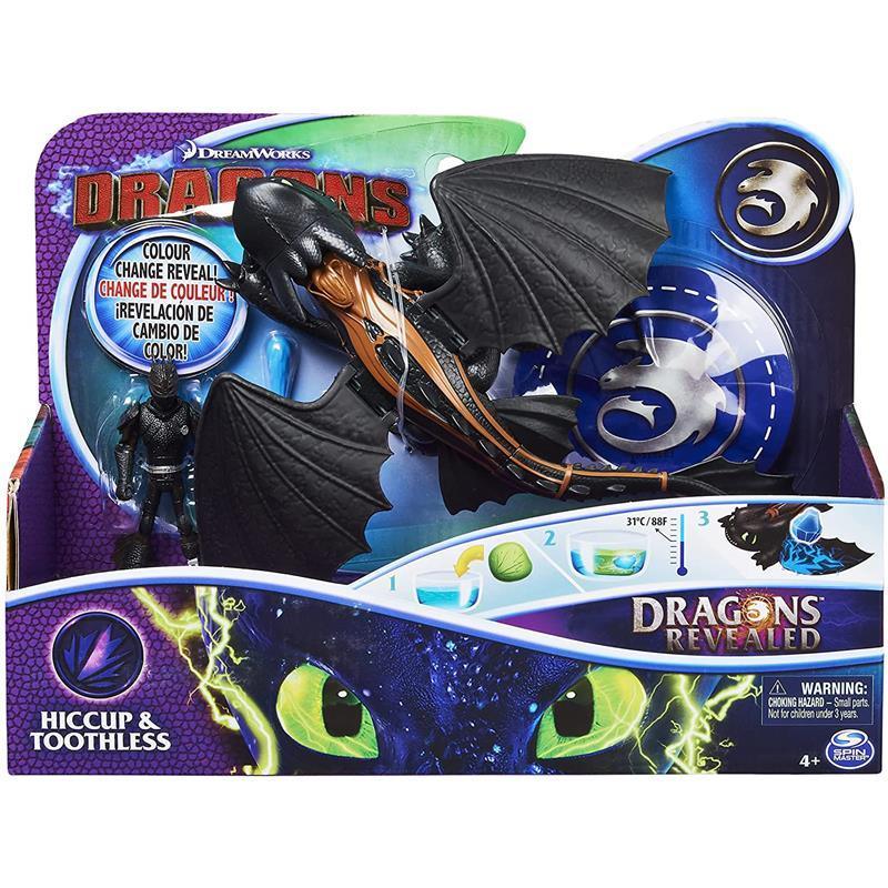 Spin Master - Dreamworks Dragons Revealed Hiccup & Toothless Colour Change Reveal Image 1