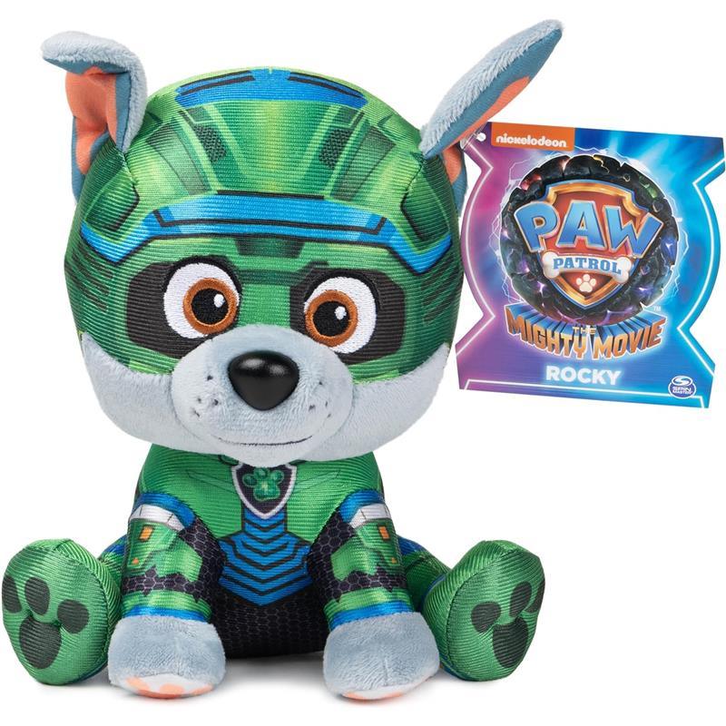 Spin Master - GUND PAW Patrol: The Mighty Movie Rocky Stuffed Animal, for Ages 1+, 6” Image 7