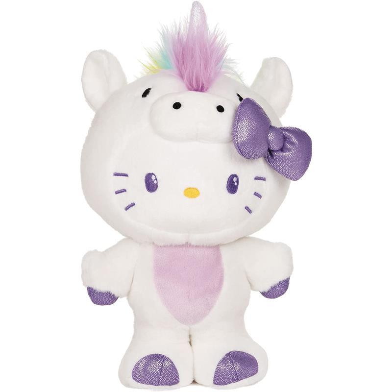Spin Master - Hello Kitty Unicorn Plush Stuffed Animal Cat, 9.5 Image 1