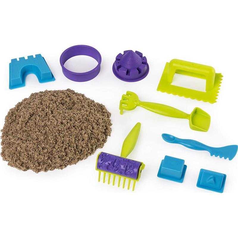 Spin Master - Kinetic Sand, Beach Day Fun Playset with Castle Molds, T