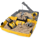 Spin Master - Kinetic Sand, Construction Site Folding Sandbox Playset With Vehicle And 2 Lbs Kinetic Sand Image 5