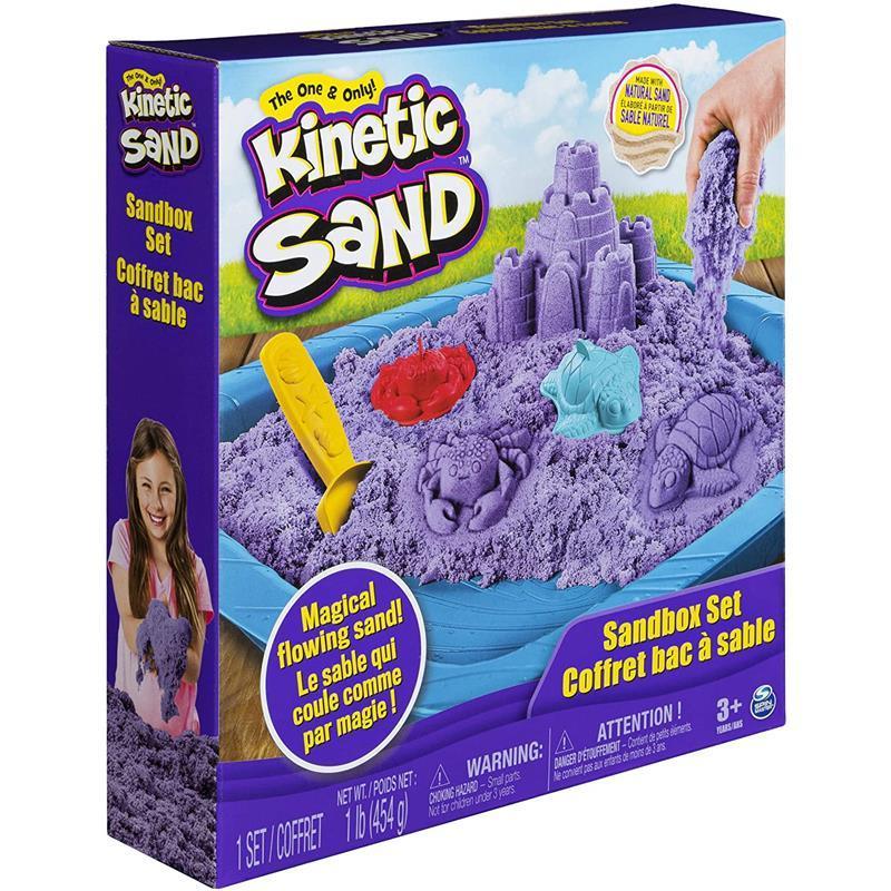 Spin Master Kinetic Sand Sandbox PlaySet - Purple Image 2