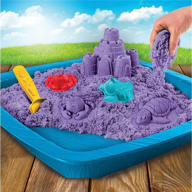 Spin Master Kinetic Sand Sandbox PlaySet - Purple Image 3