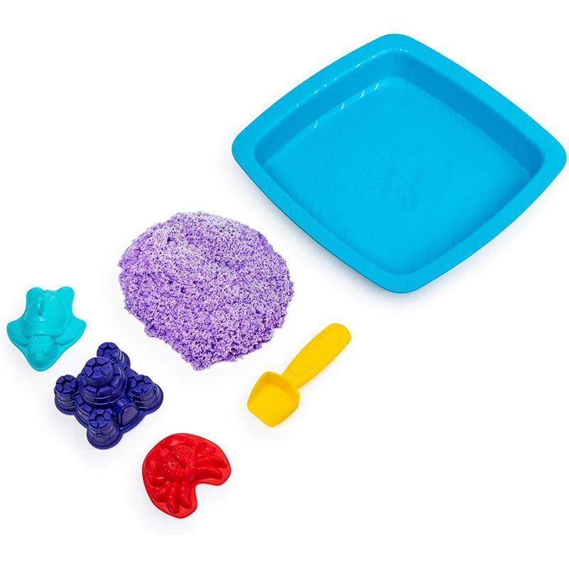 Spin Master Kinetic Sand Sandbox PlaySet - Purple Image 7