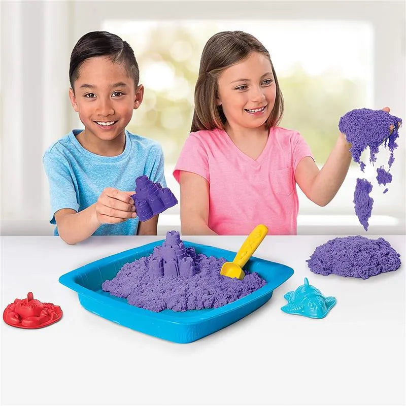 Spin Master Kinetic Sand Sandbox PlaySet - Purple Image 15