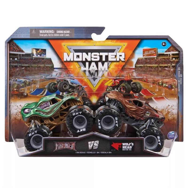 Spin Master - Monster Jam Trucks Kraken Vs Wolf's Head Image 1